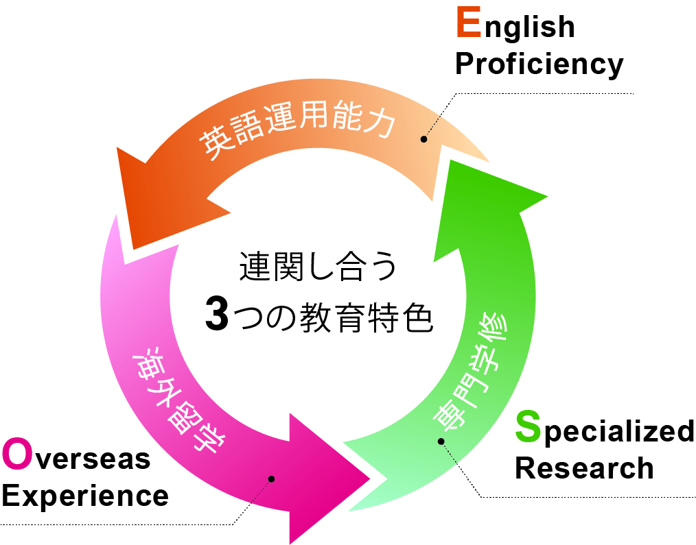 関連し合う3つの教育特色